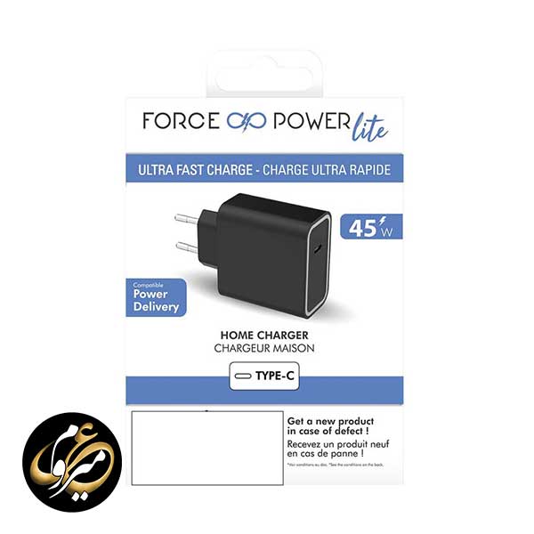شارژر دیواری 45W فورس مدل Force FPLICS1C45WPDB — تصویر ۳