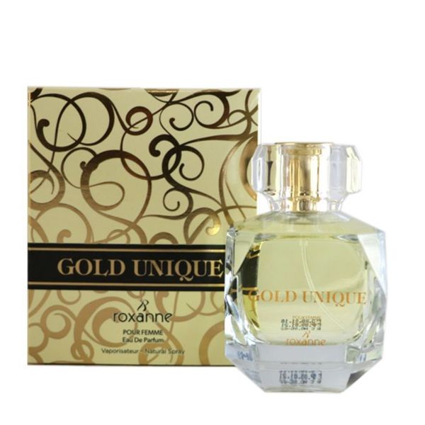 ادکلن گلد یونیک رکسان Roxanne GOLD UNIQUE با حجم 100 میلی لیتر — تصویر ۳