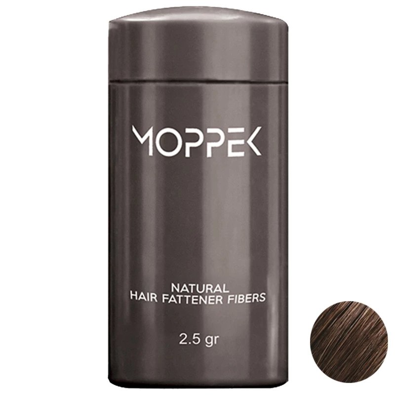 پودر پرپشت کننده مو موپک مدل Medium Brown وزن 2.5 گرم رنگ قهوه ای متوسط — تصویر ۲