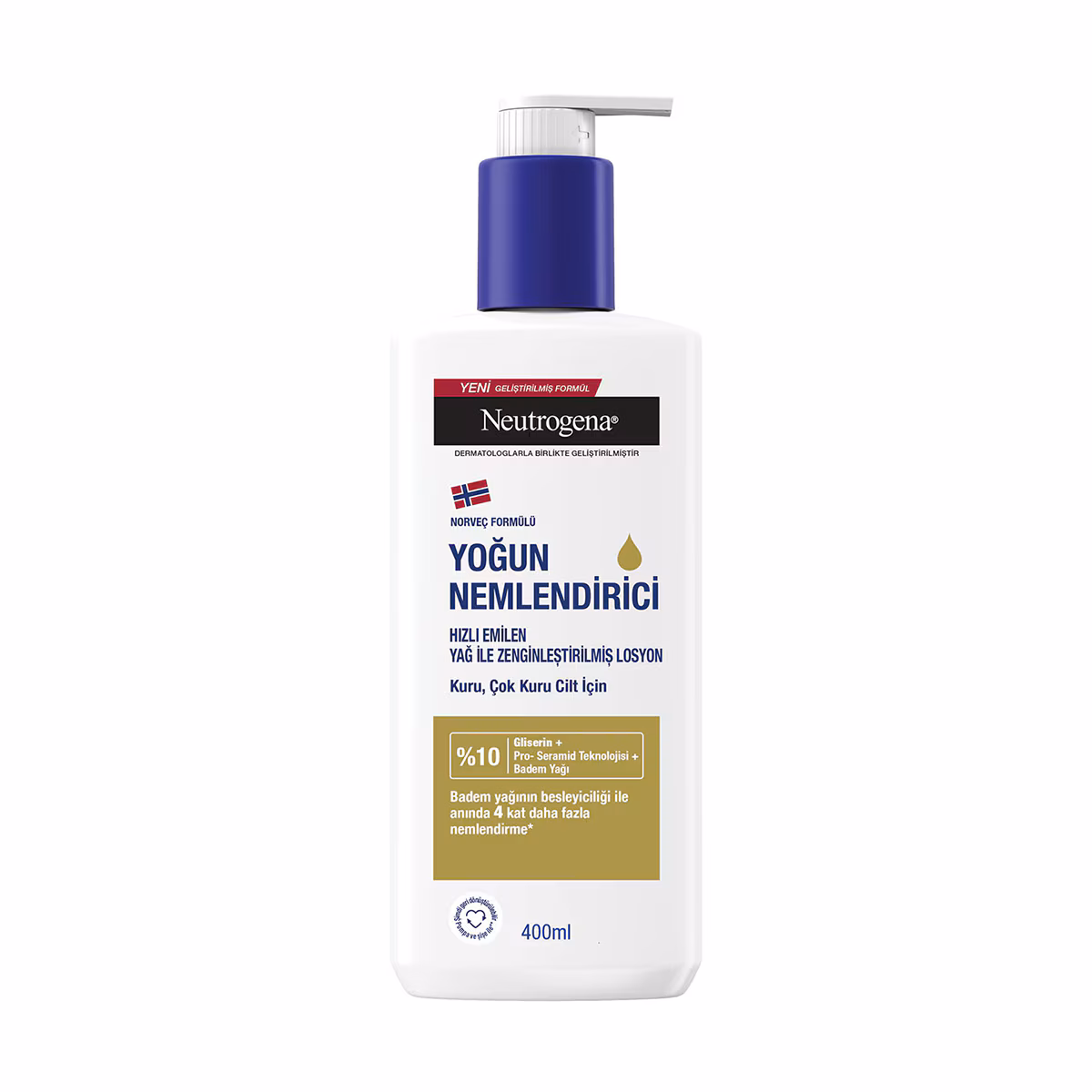 لوسیون کره بدن نوتروژینا مدل Intense Moisturizer مناسب پوست بسیار خشک 400 میل — تصویر ۲