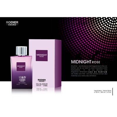 عطر زنانه رودیر مدل MIDNIGHT ROSE حجم 100 میلی لیتر — تصویر ۳
