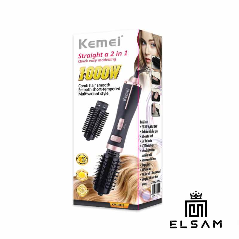 سشوار برس دار چرخشی kemei KM-8021 — تصویر ۵
