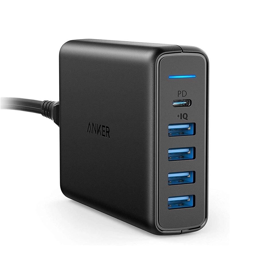 شارژر رومیزی 60 وات انکر Anker PowerPort I Wall Charger 5-Port A2056