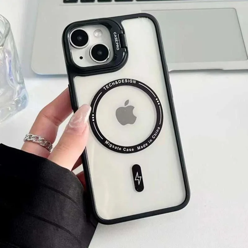 قاب گوشی iPhone 13promax با قابلیت لنز استندشو Magsafe فعال