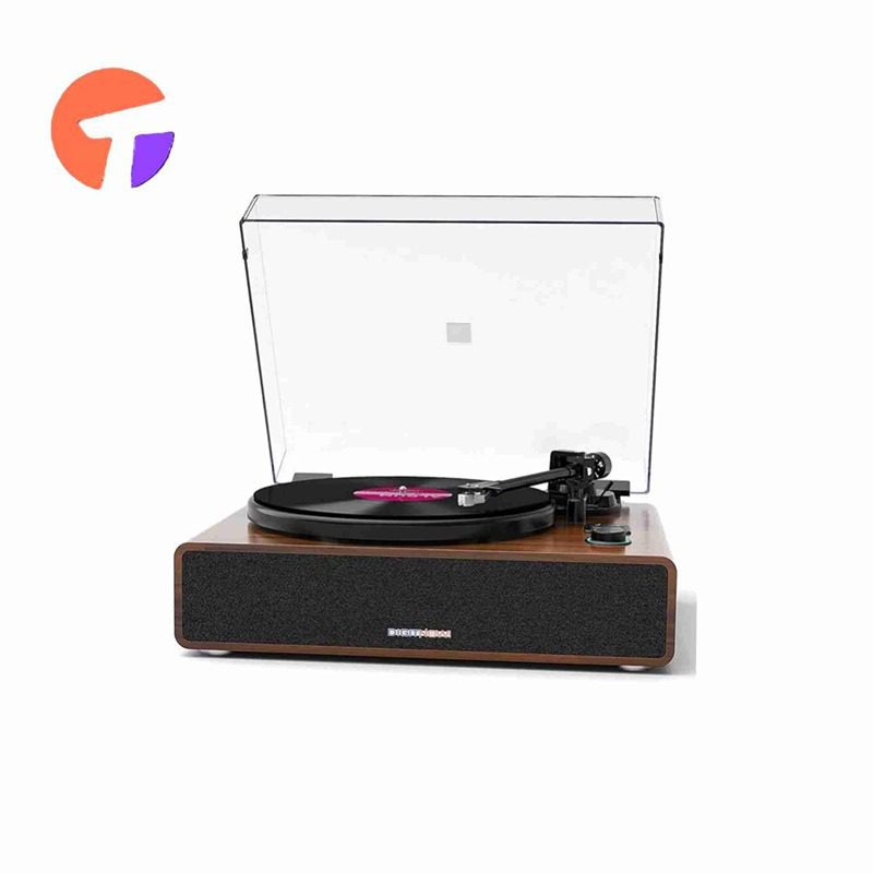 گرامافون برند DIGITNOW مدل B600بلوتوثی وینیل با اسپیکرهای استریو داخلی، تبدیل وینیل به MP3، ورودی Aux/RCA — تصویر ۲