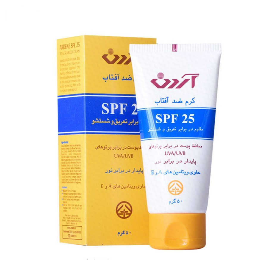 کرم ضد آفتاب آردن spf 25 مقاوم در برابر تعریق3 — تصویر ۲