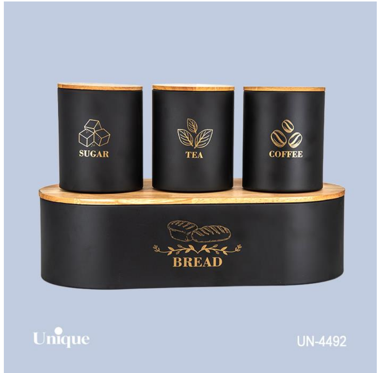 ست 4پارچه بانکه و جانونی درب بامبو UN- 4492