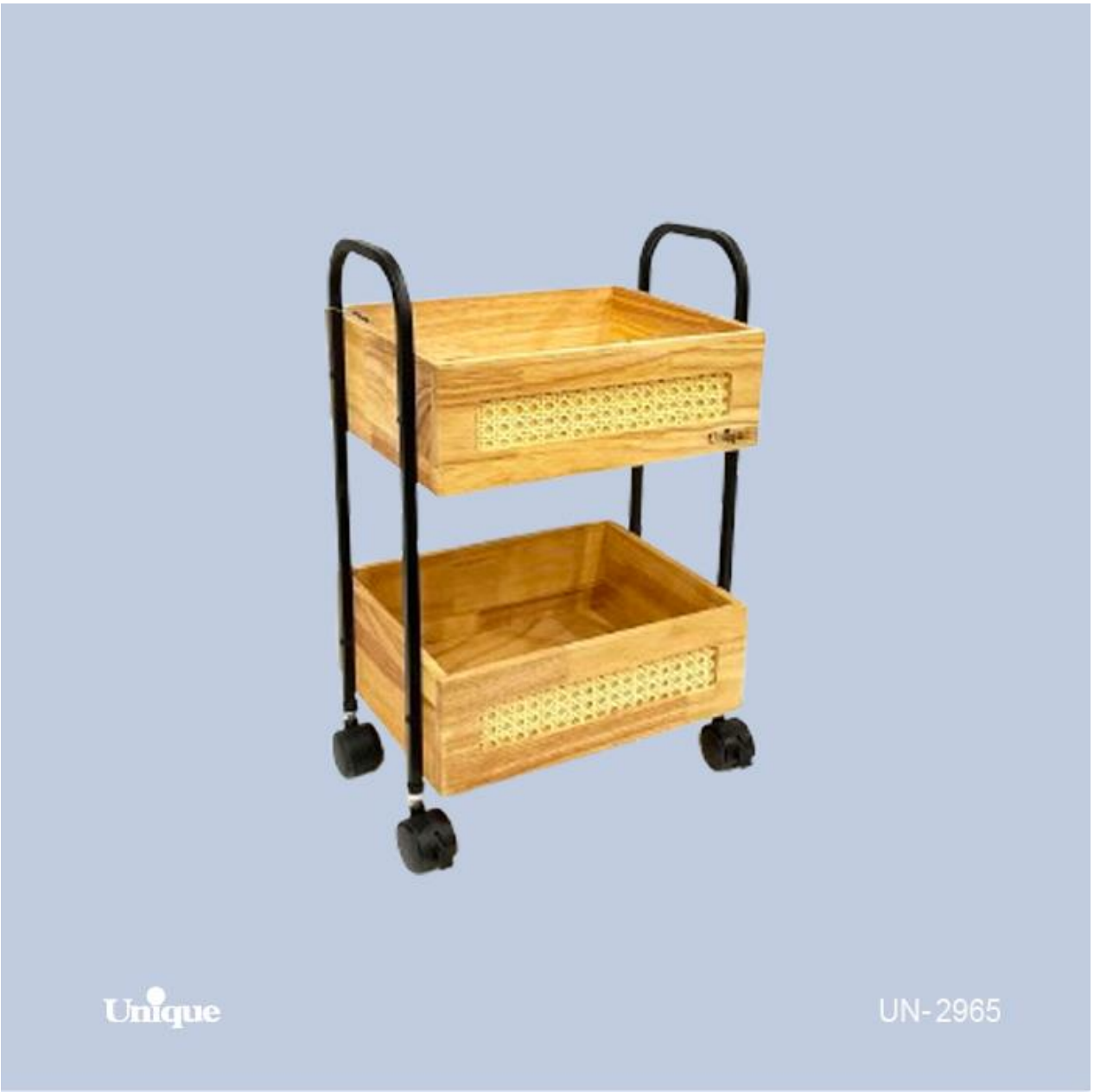 جا پیاز چوب حصیری 2 طبقه UN- 2965 — تصویر ۲