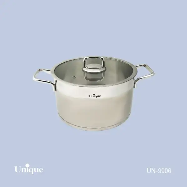 قابلمه استیل یونیک سایز 20 مدل فلت کد UN-9904