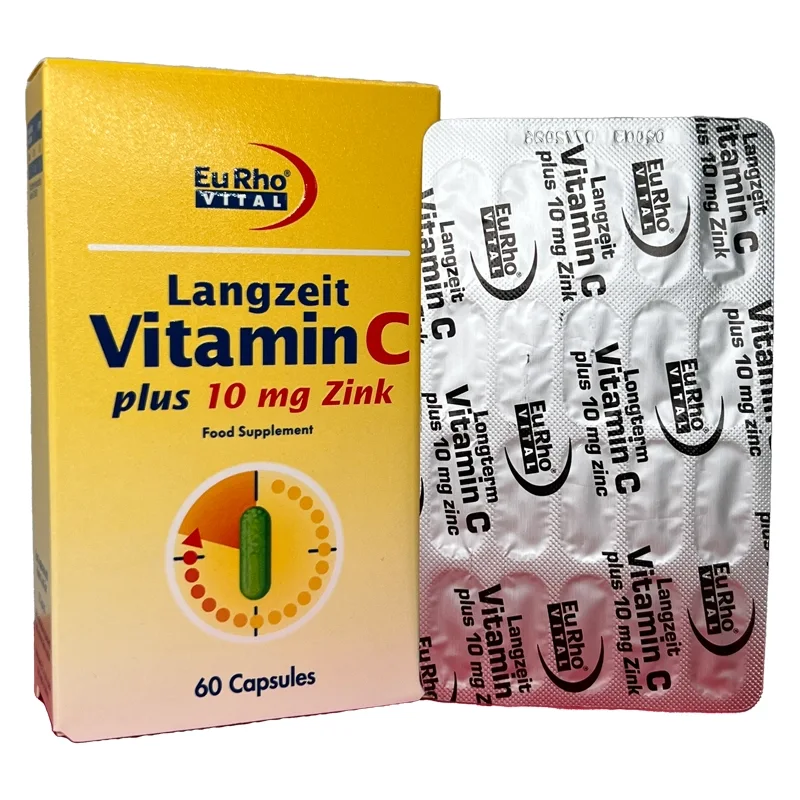 کپسول ویتامین C و زینک یوروویتال ۶۰ عدد | EuroVital Vitamin C + Zinc Capsules 60 pcs
