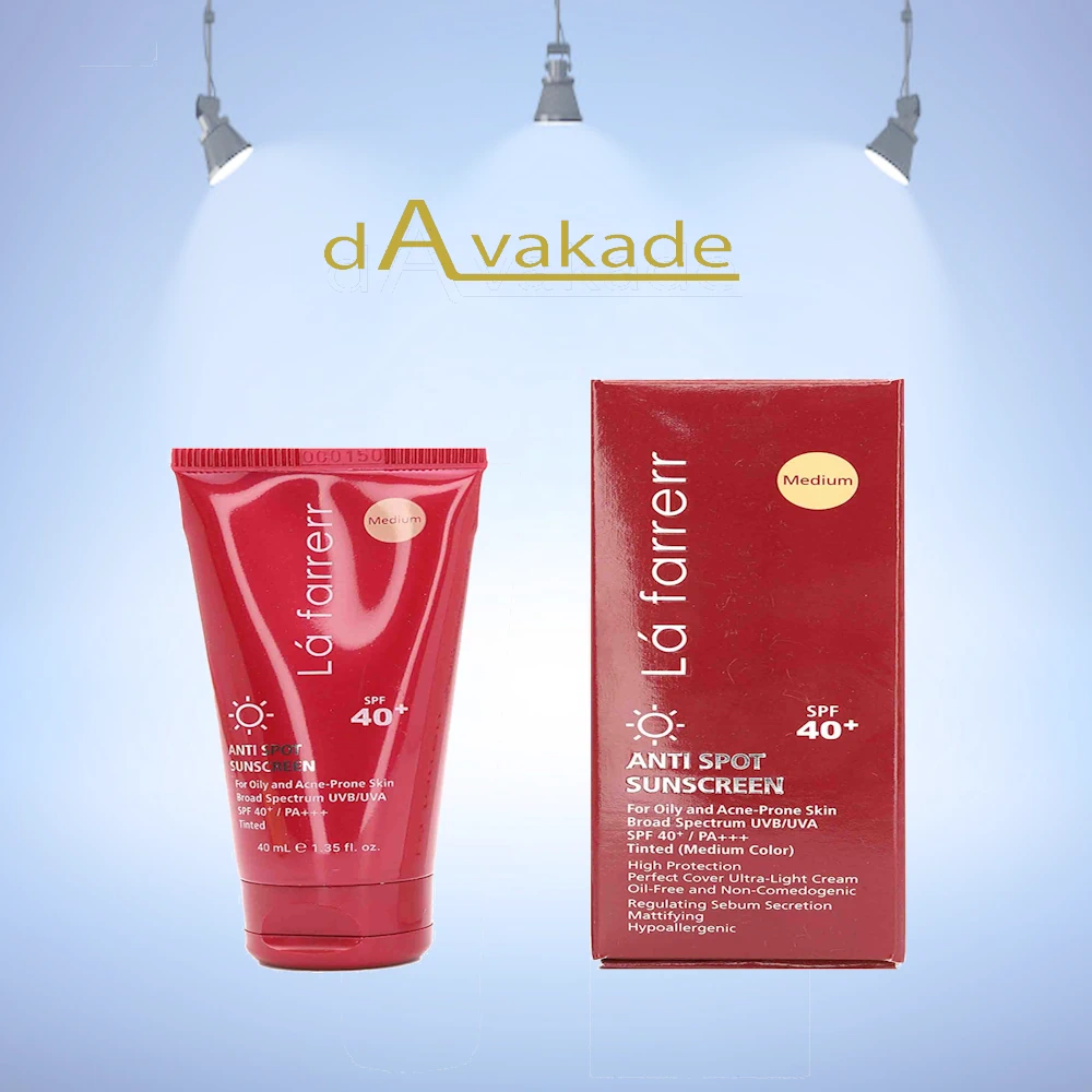 کرم ضد آفتاب و ضد لک برنز پوست خشک SPF40 لافارر Lafarrerr — تصویر ۴