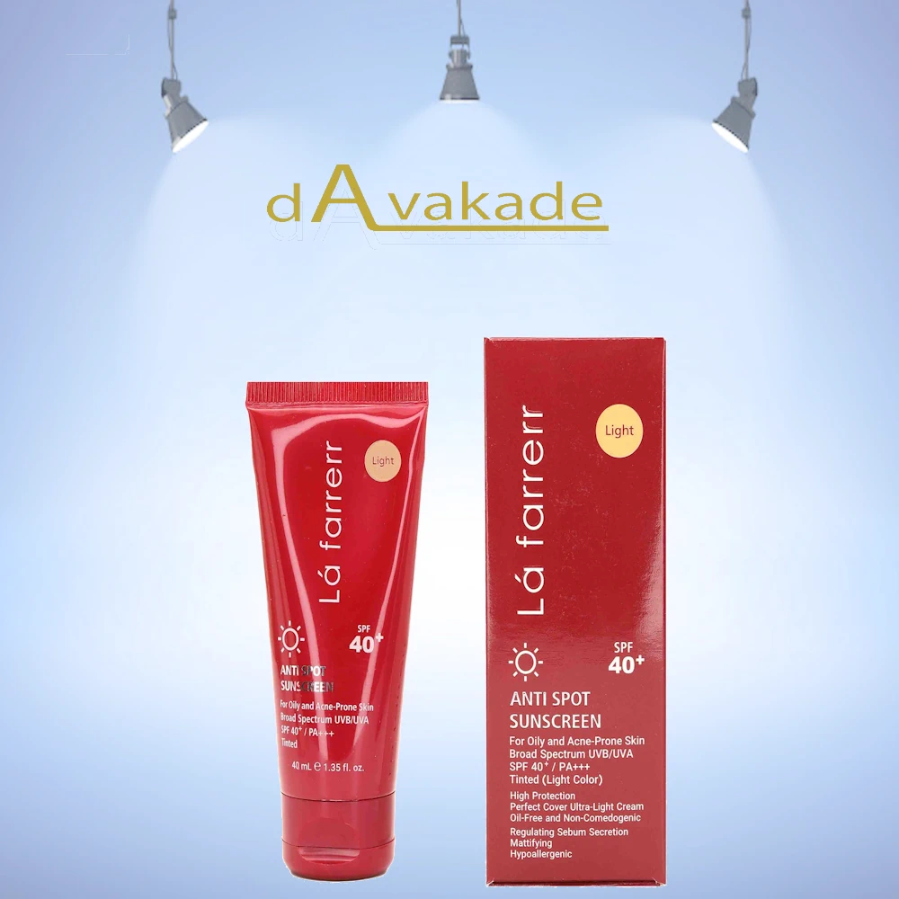 کرم ضد آفتاب و ضد لک برنز پوست خشک SPF40 لافارر Lafarrerr — تصویر ۶