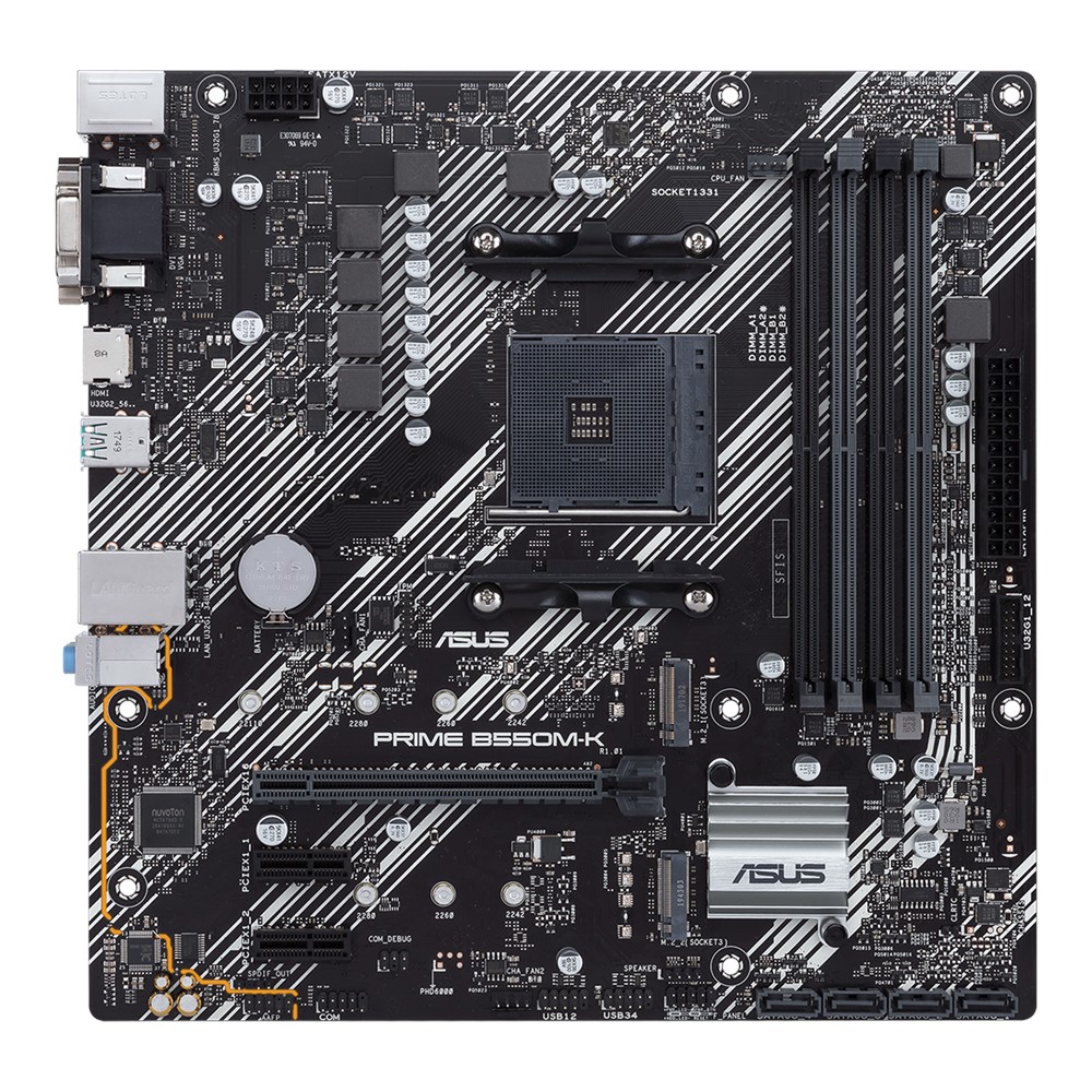 مادربرد ایسوس ASUS PRIME B550M-K – کار کرده