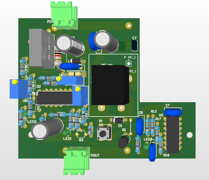 فایل pcb آلتیوم برد کنترل بار 1 تا 40 آمپر تک فاز AC — تصویر ۵