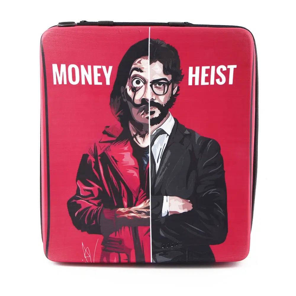 کیف ps4 حمل ضد ضربه مخصوص پلی استیشن 4 طرح Money Heist