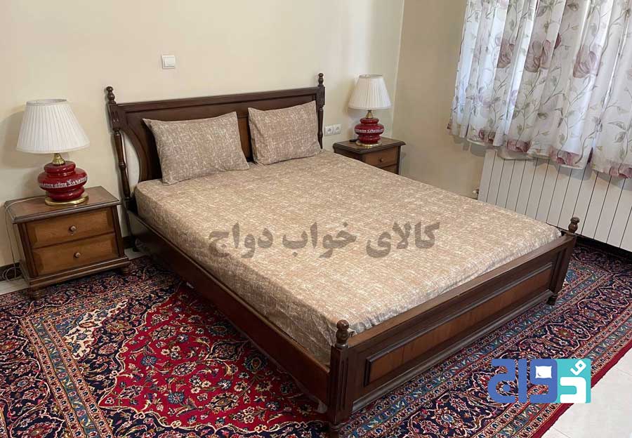 روتختی کشدار تشک دونفره مدل”پتینه” (نسکافهای) کد 140204041