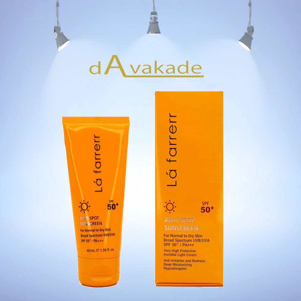 ضد آفتاب و ضد لک SPF50 پوست خشک بی‌رنگ لافارر Lafarrerr — تصویر ۲