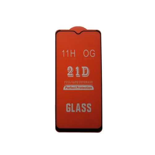 محافظ صفحه نمایش شیشه ای Samsung A20S 21D مشکی — تصویر ۲
