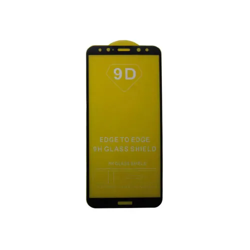 محافظ صفحه نمایش شیشه ای Huawei Y7 (2018) / Mate 10 Lite 9D مشکی — تصویر ۲