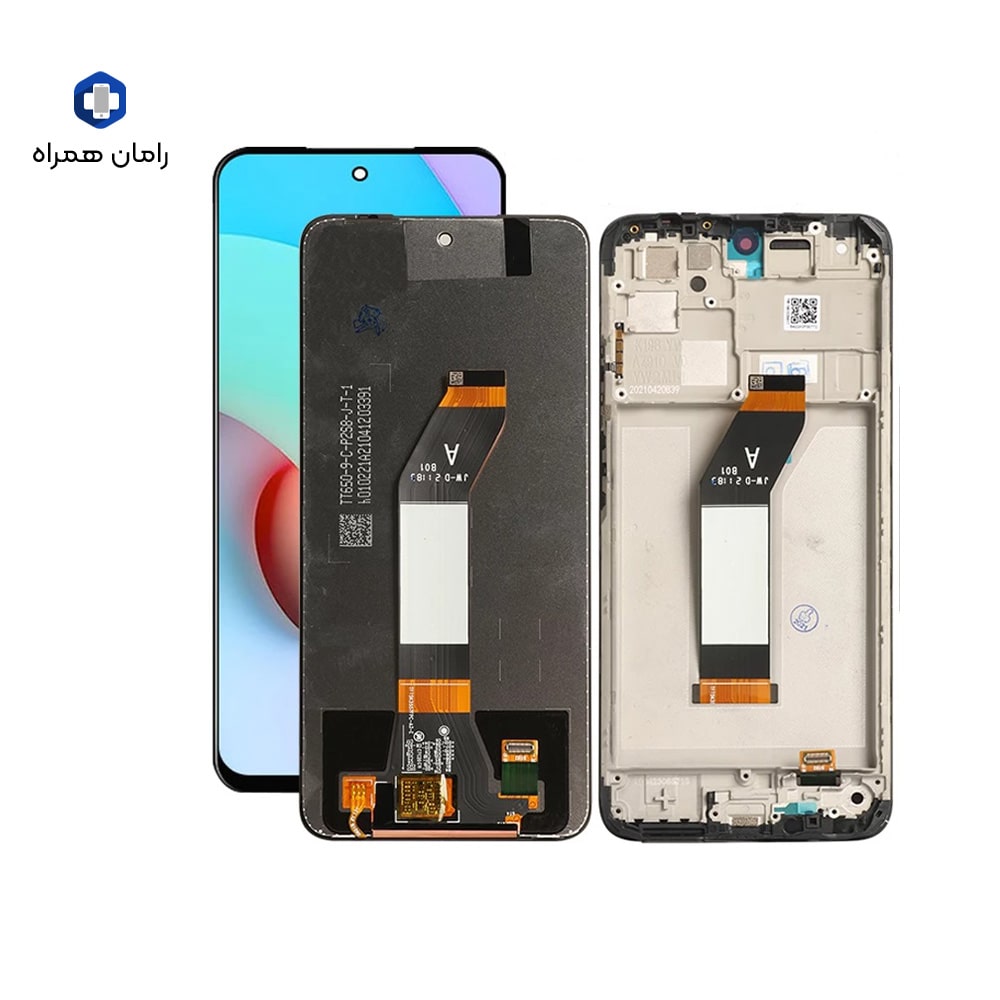 ال سی دی شیائومی بافرم شرکتی LCD XIAOMI REDMI10 BLACK