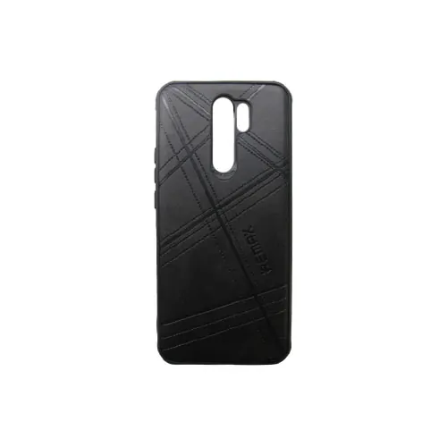 قاب طرح چرم Remax مدل Xiaomi Redmi 9 Prime مشکی
