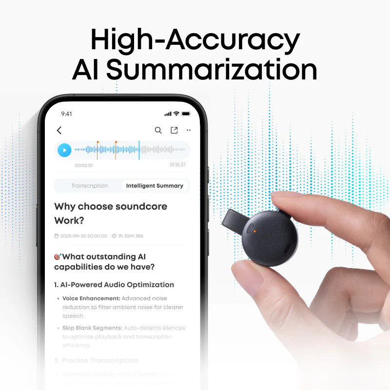 دستگاه ضبط صدای هوشمند انکر Soundcore Work مدل D3200 — تصویر ۷