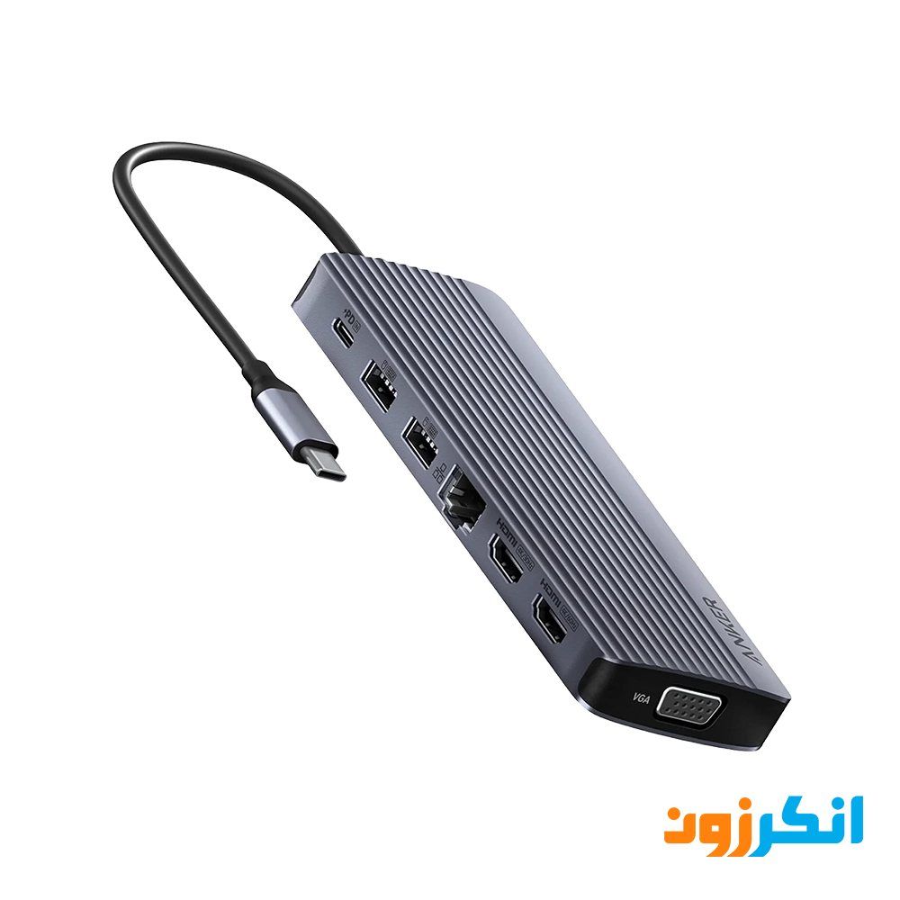 هاب USB-C انکر با 14 پورت خروجی مدل A8389