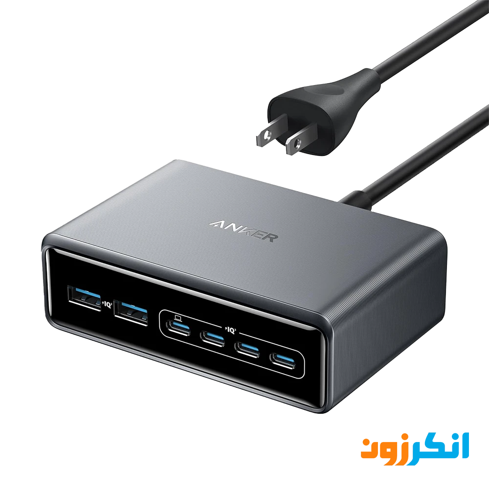 شارژر رومیزی 200 وات انکر با 6 پورت خروجی مدل A2683