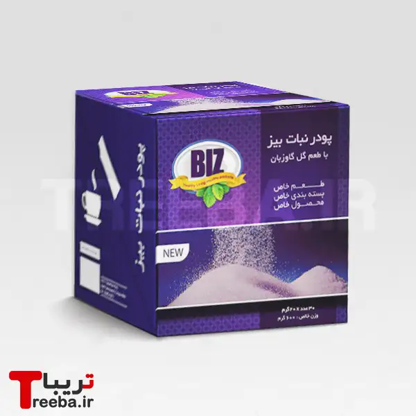 پودرنبات BIZ با طعم گل گاوزبان — تصویر ۲