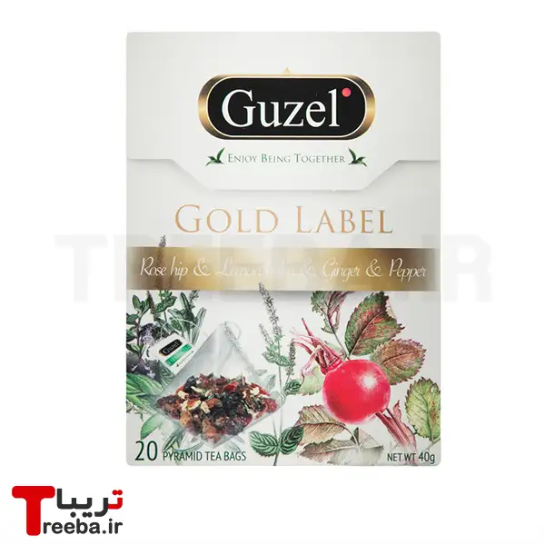 دمنوش مثلثی طلائی 20 عددی گوزل — تصویر ۴