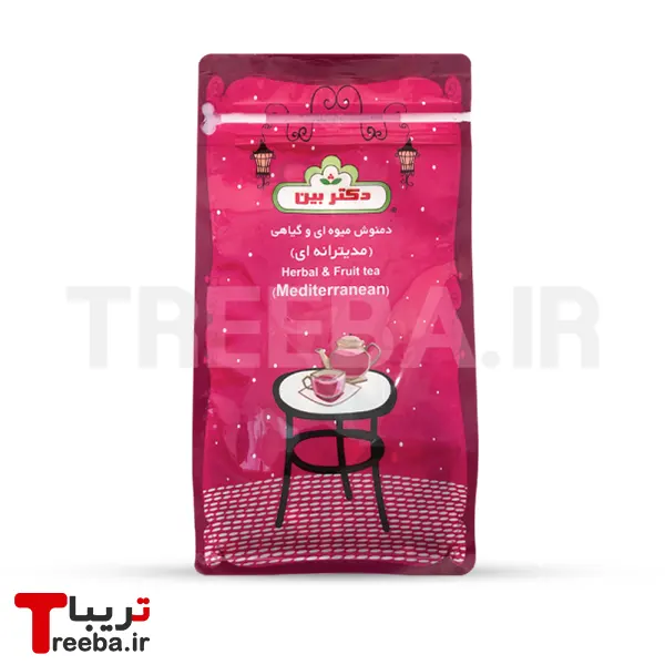 دمنوش میوه ای و گیاهی مدیترانه ای دکتر بین
