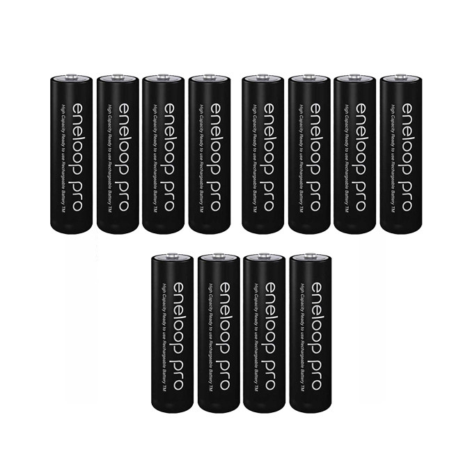 باتری قلمی قابل شارژ پاناسونیک مدل Eneloop Pro بسته 12 عددی — تصویر ۲