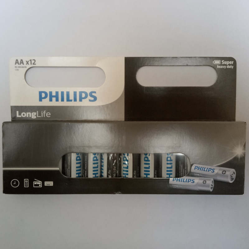 باتری قلمی فیلیپس مدل LongLife R6L12W بسته 12 عددی — تصویر ۵