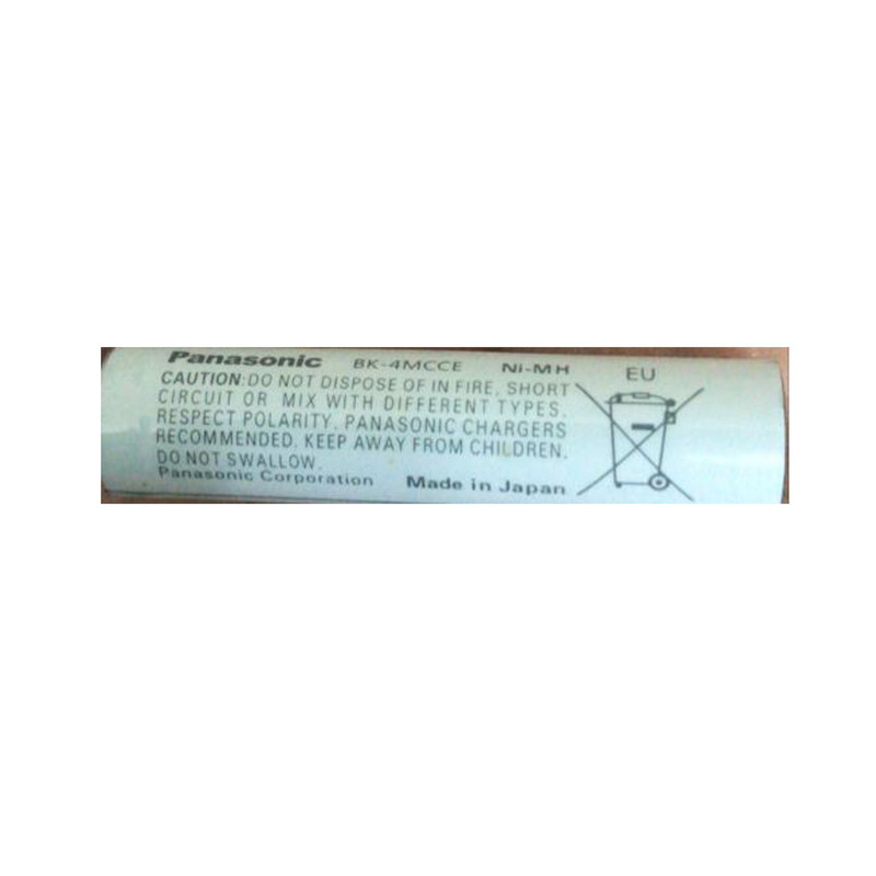 باتری eneloopBK-4MCCE(HR03)نیم قلمی قابل شارژ تلفن بی سیم پاناسونیک مدل بسته 2 عددی — تصویر ۳