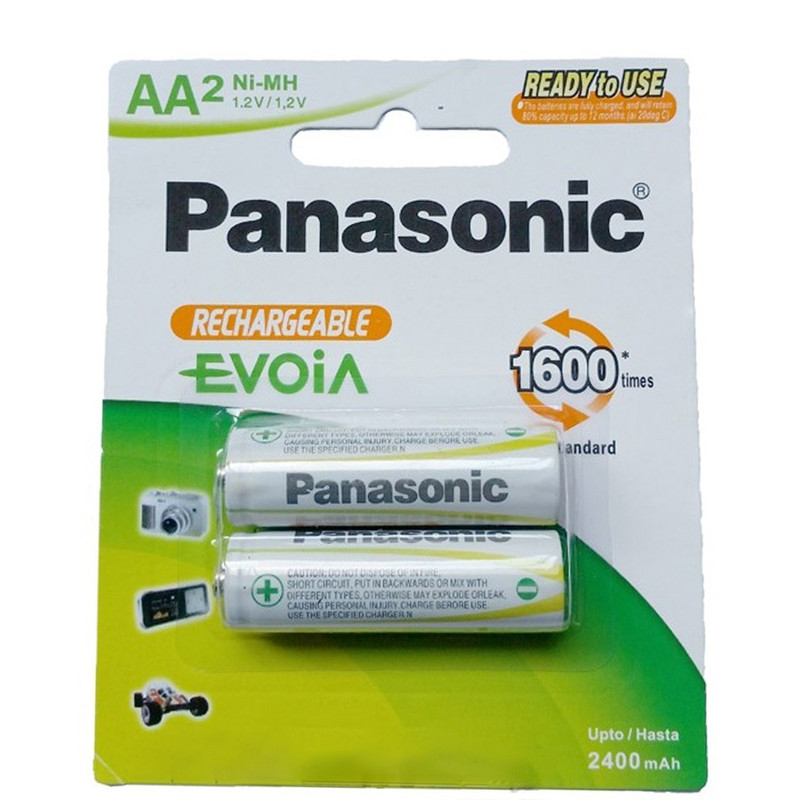 باتری قلمی قابل شارژ پاناسونیک مدل Rechargeable 2400mah بسته 2 عددی — تصویر ۲