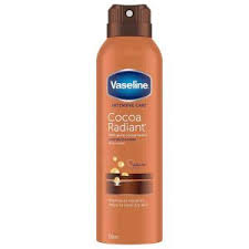 اسپری مرطوب کننده بدن وازلین Vaseline حاوی عصاره کاکائو حجم 190 میل