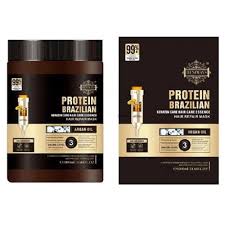ماسک مو کراتینه و پروتئین برزیلی protein brazilian حجم 1000 میل فاقد سولفات