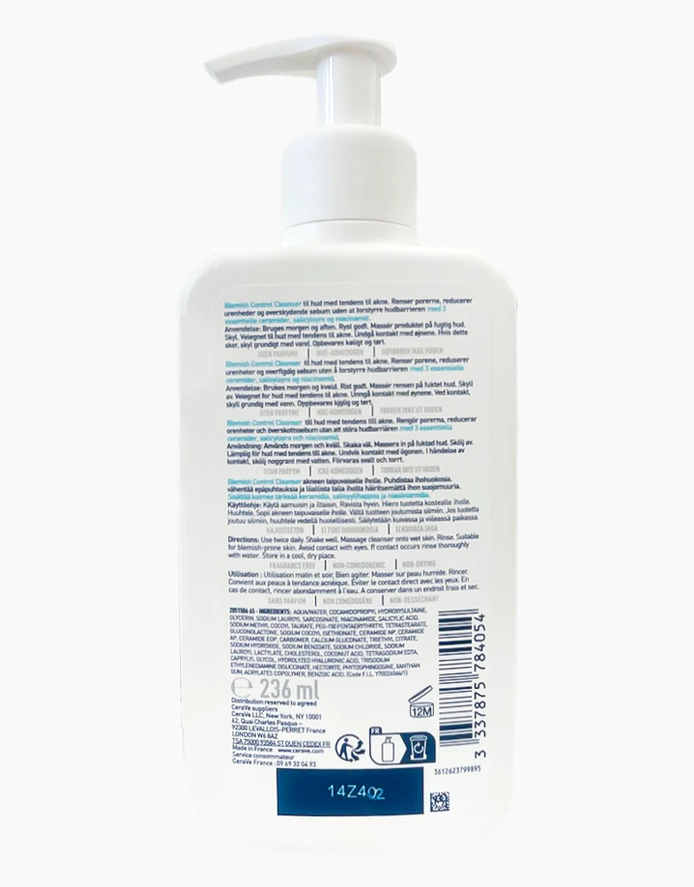 ژل شستشو سراوی مدل Blemish Control | پوست مستعد لک و جوش | 236 میل — تصویر ۳