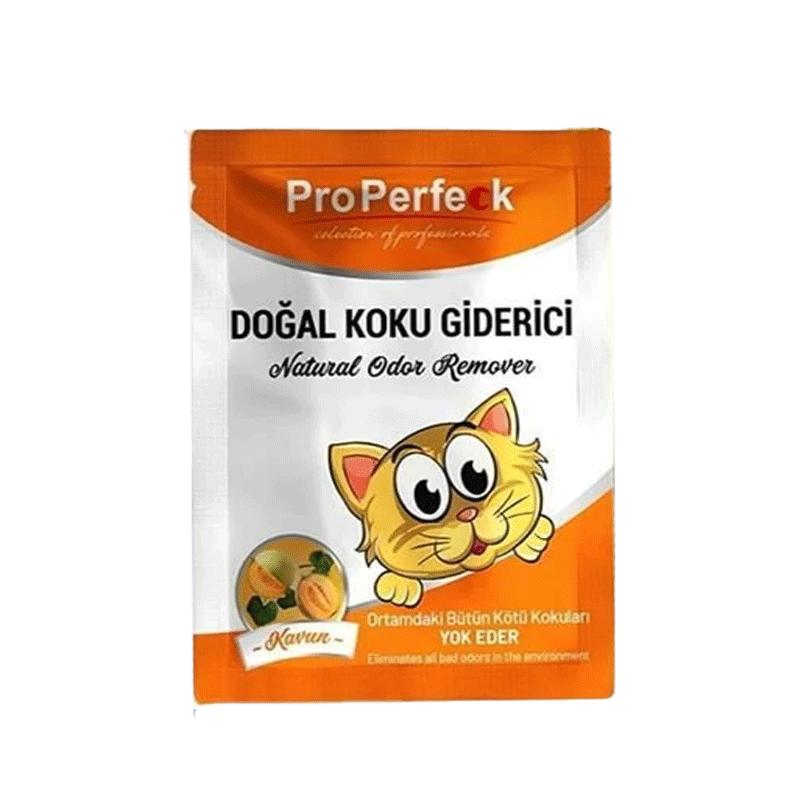 بوگیر خاک گربه با رایحه طالبی پروپرفک ProPerfeck Melon Scented Odor Remover وزن 25 گرم