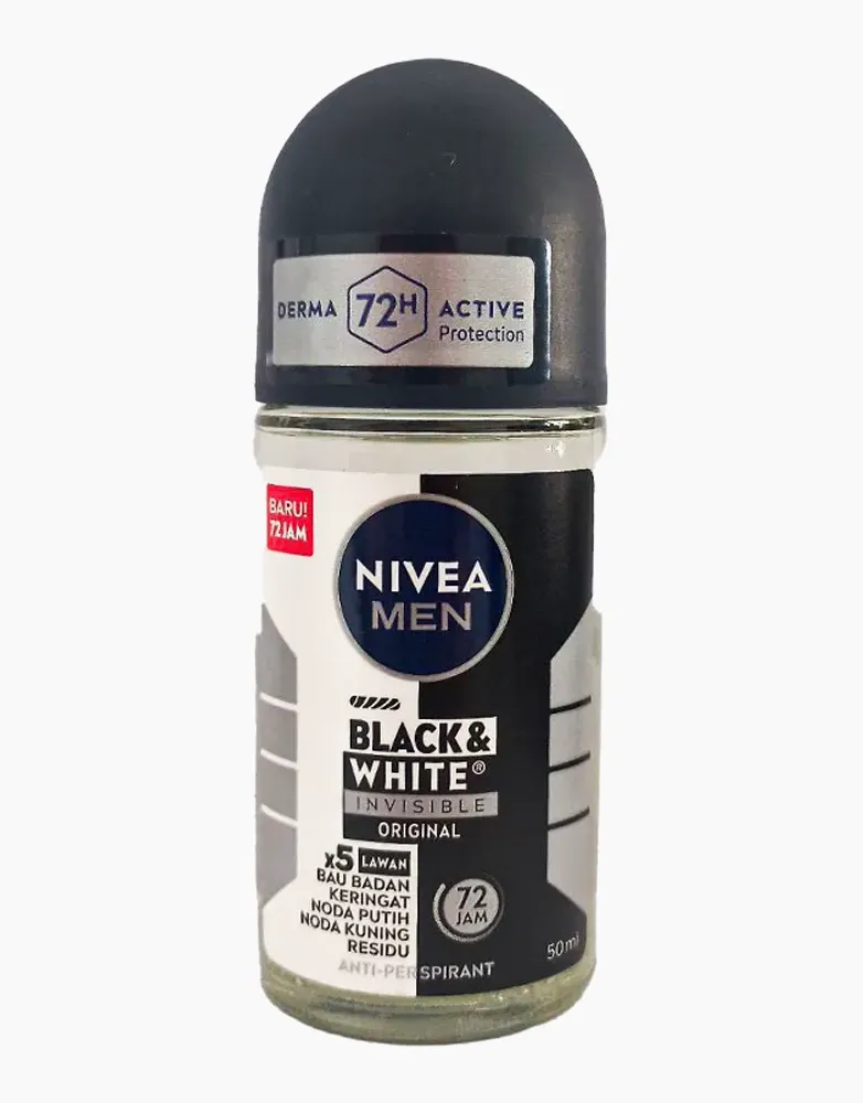 مام رولی نیوا Black & White invisible original 72h | مردانه | 50 میل