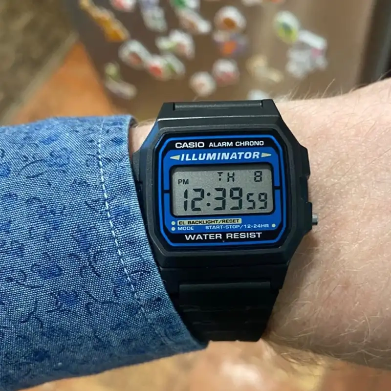 ساعت مچی مردانه کاسیو کد F-105W-1ADF — تصویر ۸