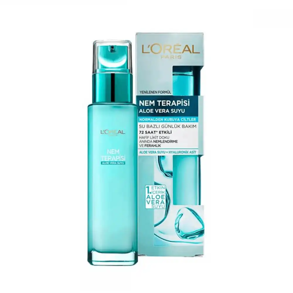 سرم آبرسان لورال Loreal عصاره آلوئه ورا پوست نرمال تا خشک حجم 70 میل