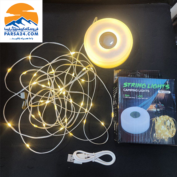 ریسه شارژی کمپینگ string lights مدل YD-2314 — تصویر ۳