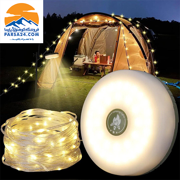 ریسه شارژی کمپینگ string lights مدل YD-2314 — تصویر ۶