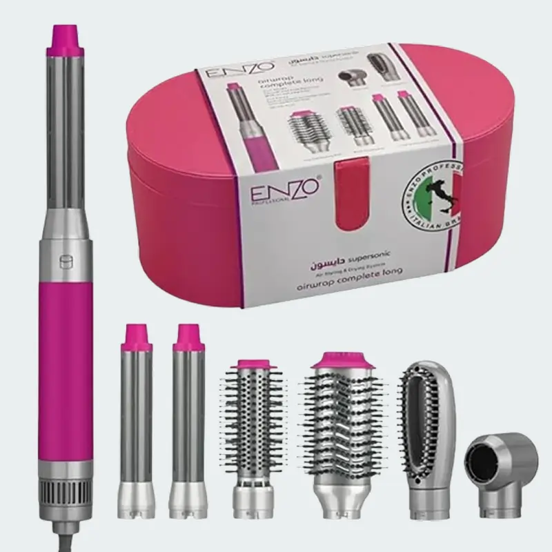 سشوار برس‌ دار انزو پروفشنال EN-4133 | حالت‌دهنده مو چندکاره Enzo Professional