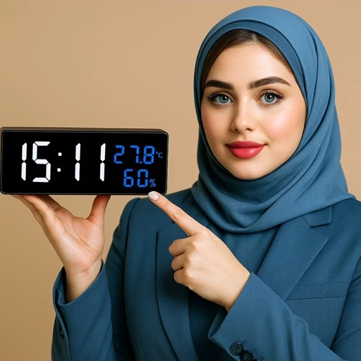 ساعت دیواری و رو میزی سایز بزرگ دیجیتال LED مدل 3818