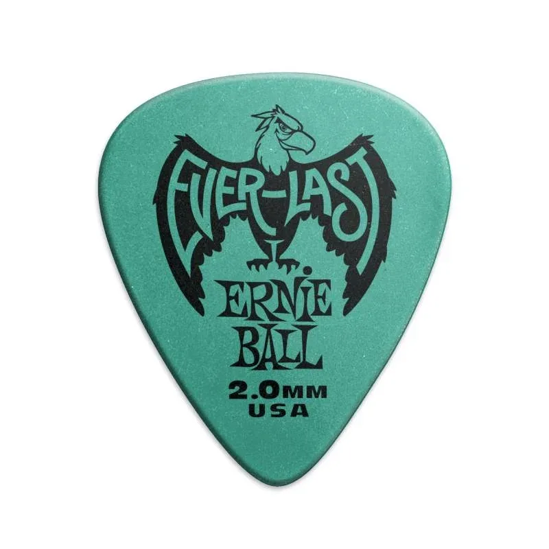 Ernie ball Everlast Guitar 2mm Teal Picks Plectrums – 9196