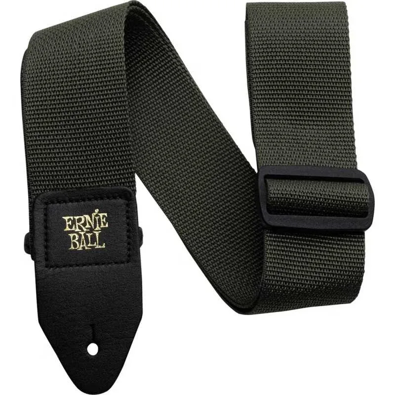 Ernie Ball Polypro Guitar Strap (Olive Green) – 4048