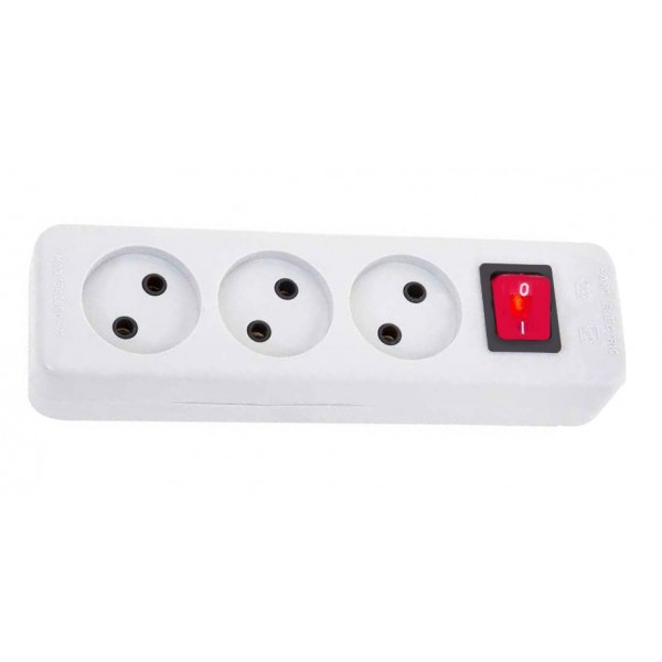 چند راهی برق 3 خانه فرحان الکتریک ( Farhan Electric ) مدل بدون ارت بدون کابل 16 آمپر