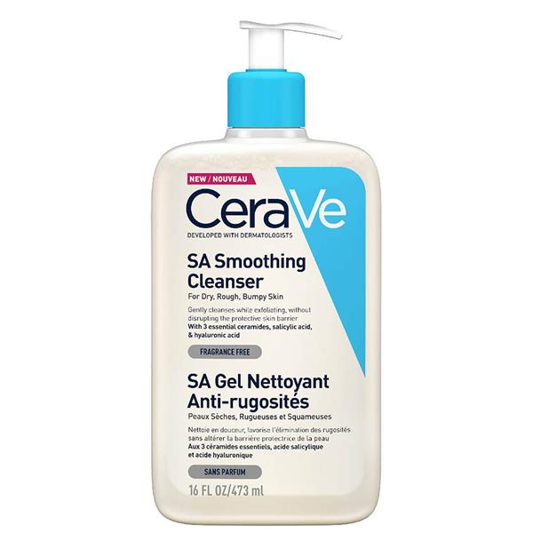 شوینده سراوی مناسب پوست خشک خشن و کدر حاوی هیالورونیک اسید SA smoothing cleanser — تصویر ۲
